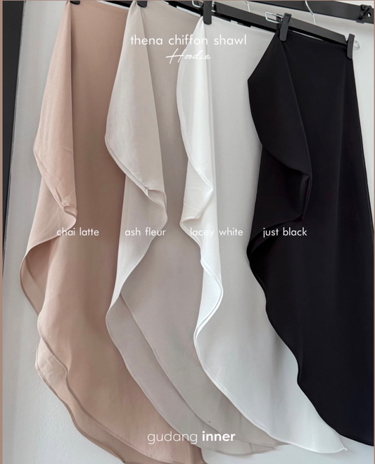 Thena Chiffon Shawl (Hoodie)