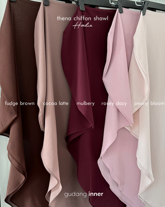 Thena Chiffon Shawl (Hoodie)